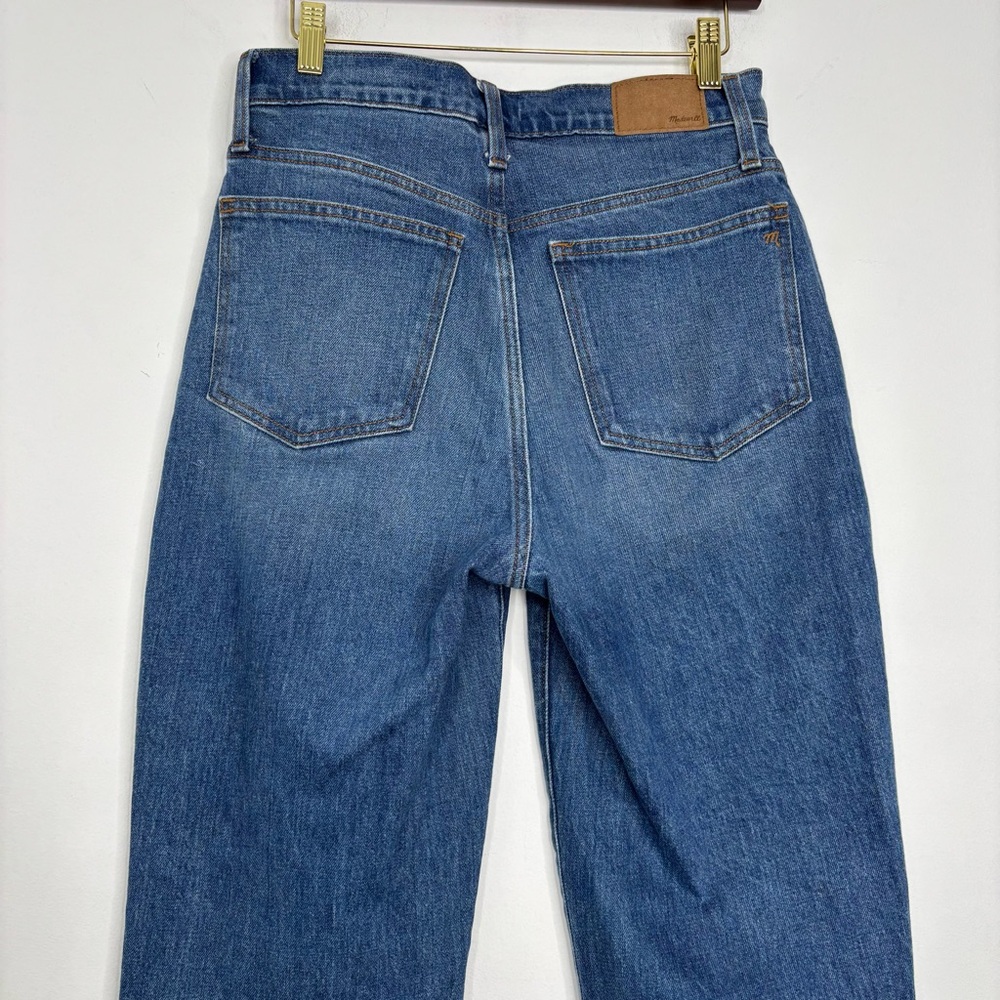Madewell Straight Leg Jeans in Medium Blue - Picture 9 of 14